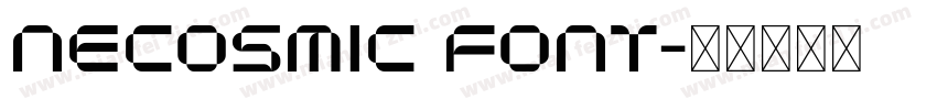 Necosmic Font字体转换